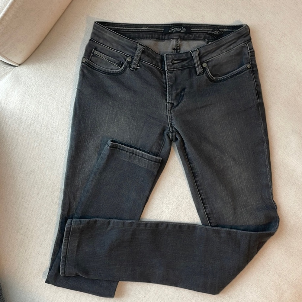 Stitches Faded black grey skinny jeans